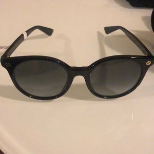 Brand New Gucci GG0091S Black Round Sunglasses